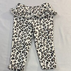 Garanimals - Black and White Leopard Print Kids Leggings